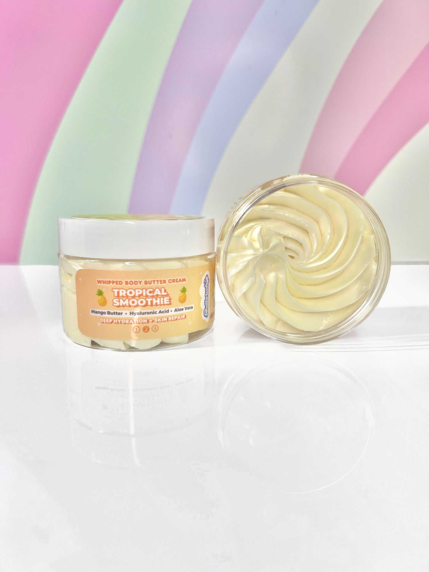 Moisturizing Hyaluronic and Aloe Body Butter Cream - Tropical Smoothie