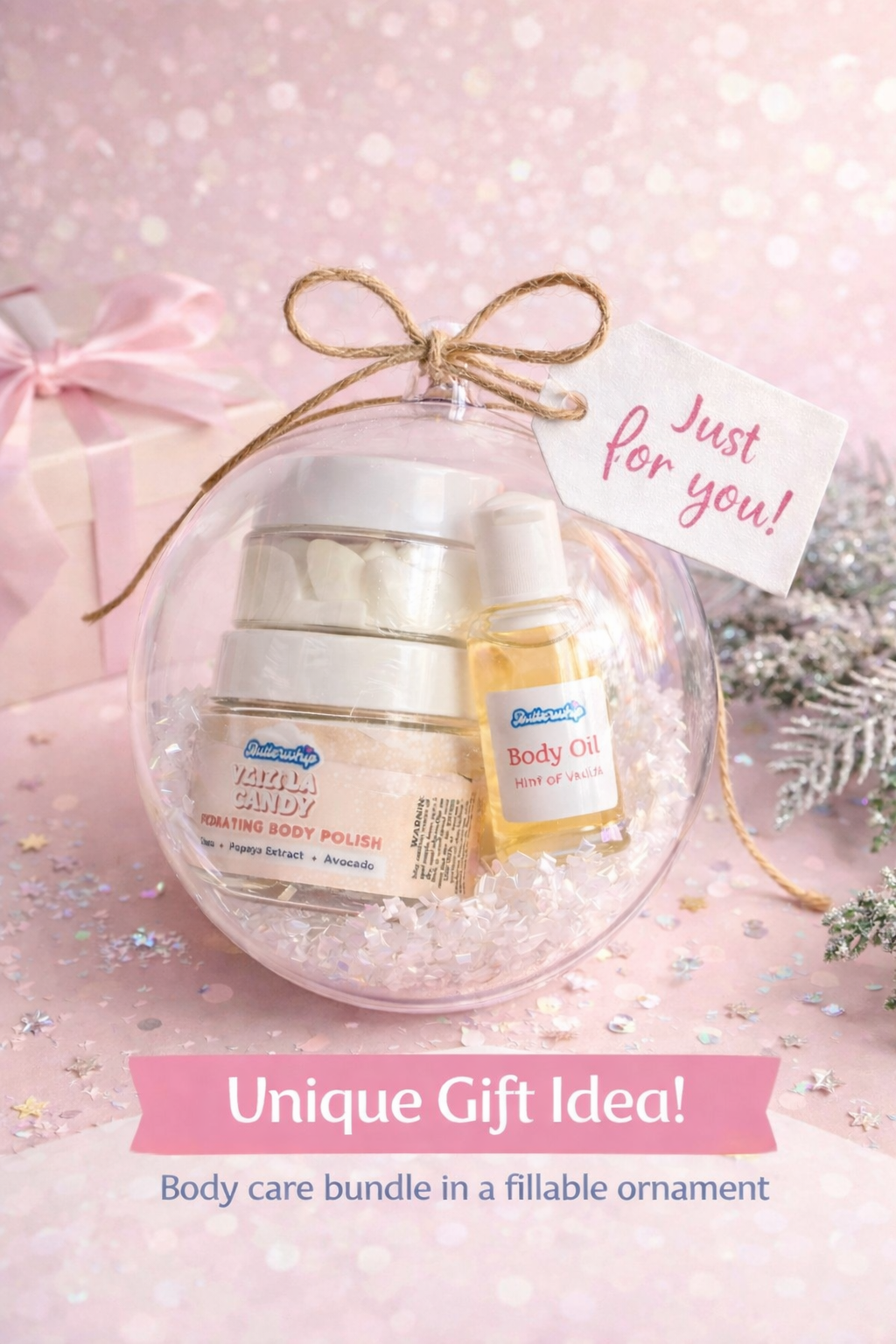 Body Care Bobbles - Body Scrub, Butter, and Dry Oil Bundle