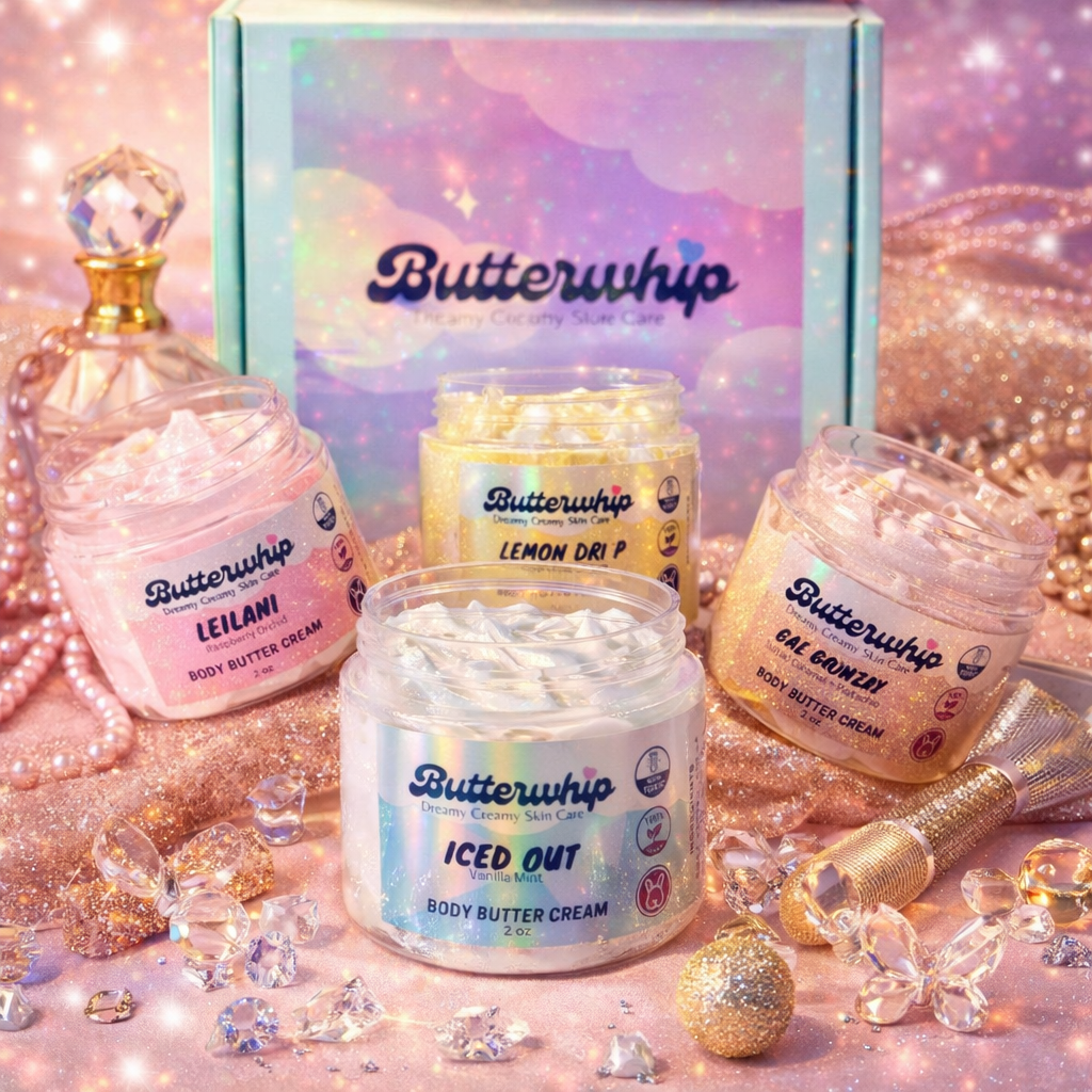 Butterdrip Glam Shimmer Body Butter Cream - Mini Bundle